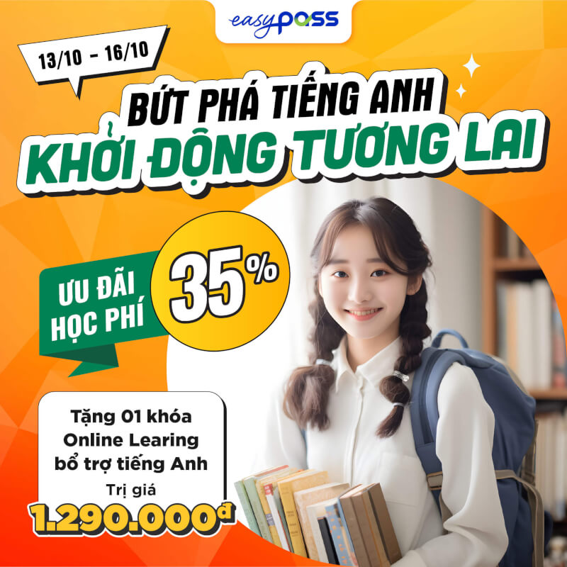 easyPass - Khóa học tiếng anh trực tuyến uy tín tại Hà Nội